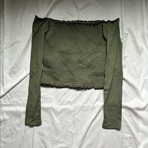 Off the shoulder crop top